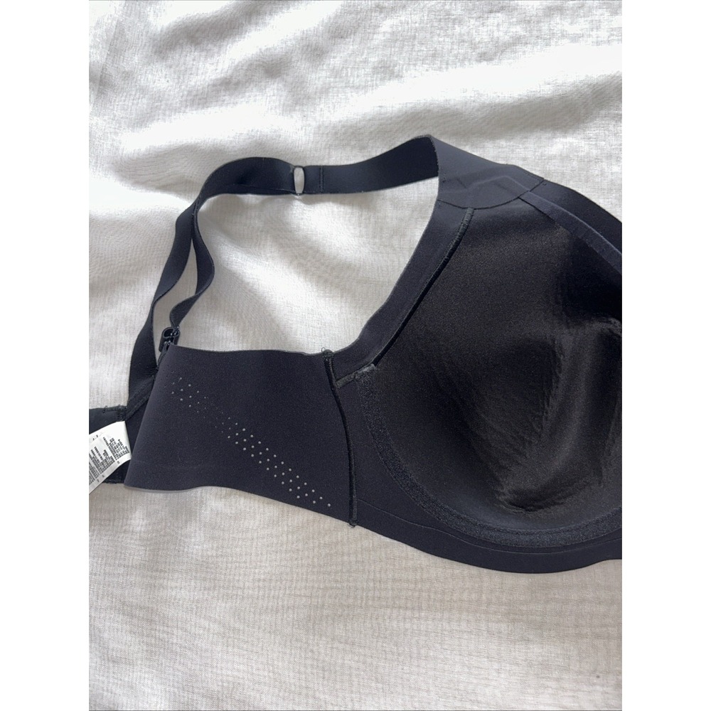 BROOKS Workout Bra 38DD Black Adjustable Straps Running Wire - Picture 4 of 6